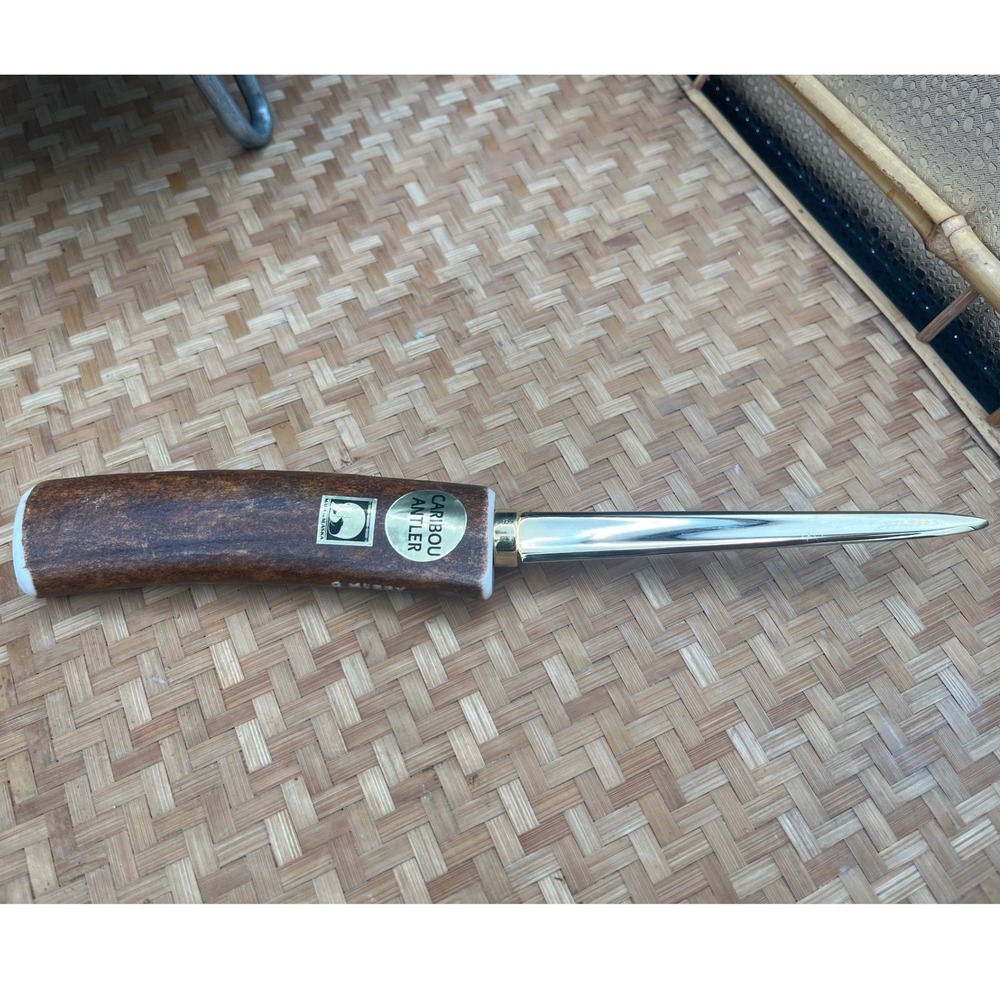 Vintage‎ Rare letter Opener Caribou Antler B. Merry Studio Anchorage, Alaska.